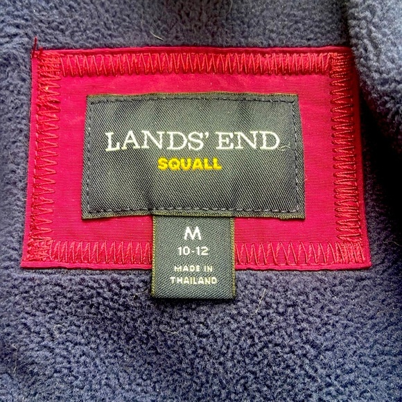 Lands' End Squall Insulated Waterproof Windproof Winter Jacket Size M (10-12) - Picture 7 of 9